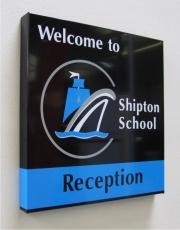 Wall Mounted Box Tray School Signs